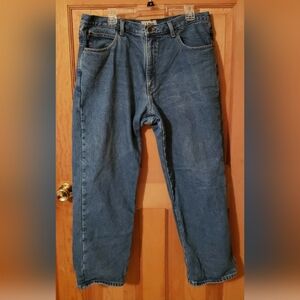 LL Bean Men's 38x29 Cotton Lined Classic Fit Medium Wash Denim Jeans